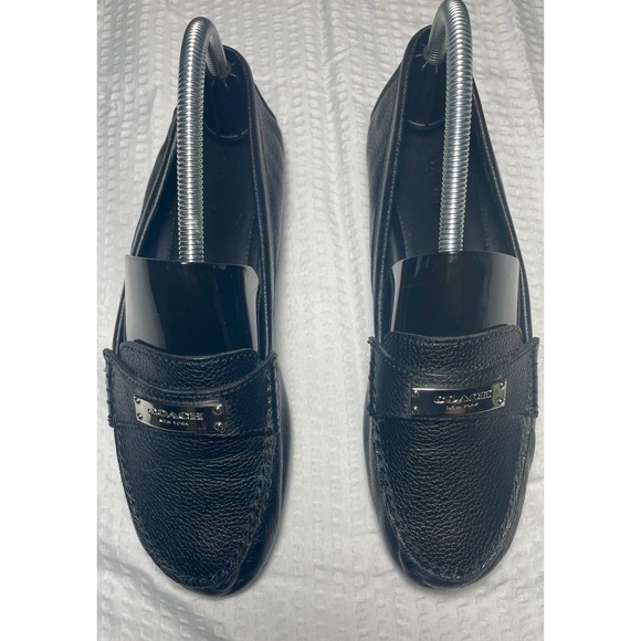 Coach Shoes - COACH Fredrica Black Leather Loafer Flats Women's sz 8B Shoes Very Little Wear
